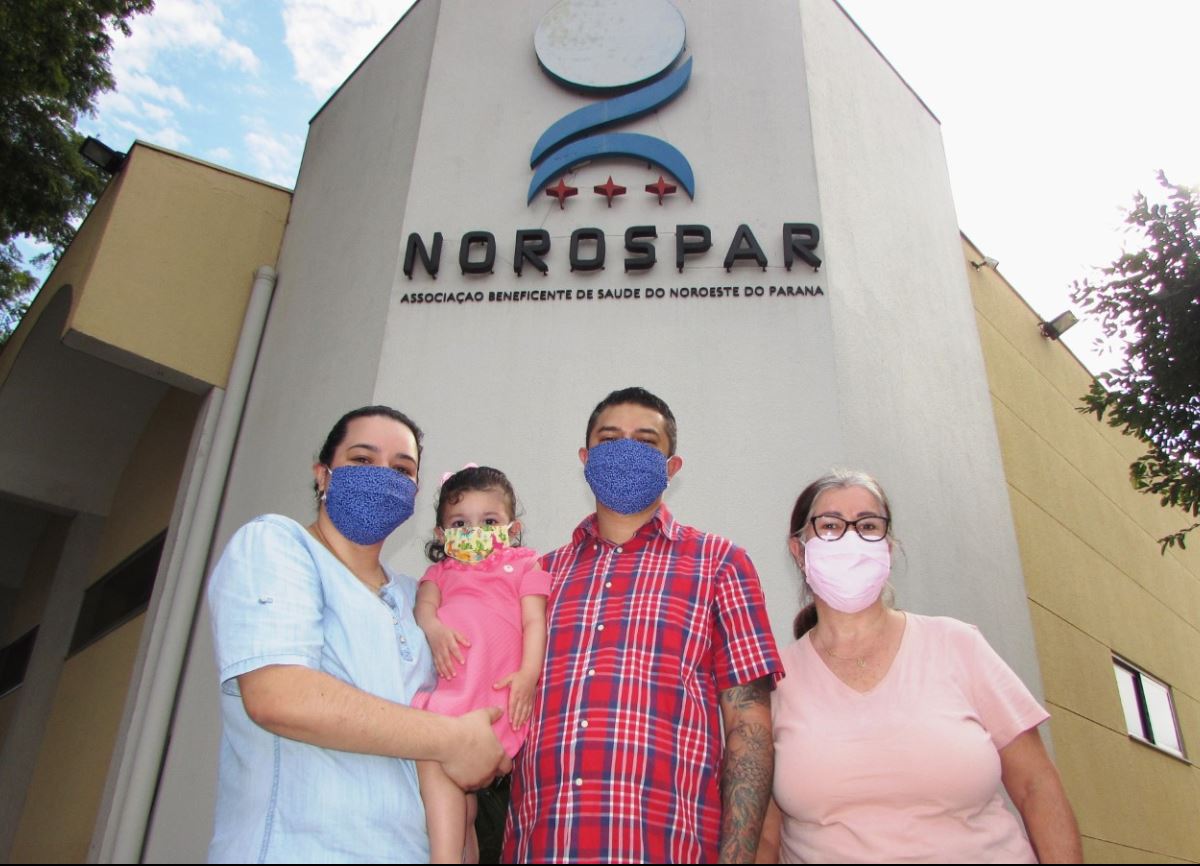 "São verdadeiros anjos", diz família de criança em homenagem aos profissionais da Norospar
